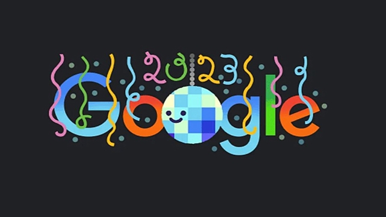 googledan yeni yıla Özel doodle