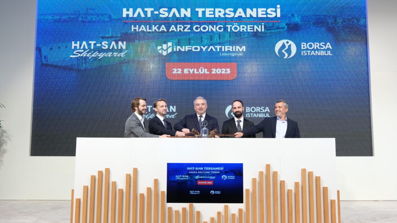 hat-san tersanesi borsa İstanbulda yükselişle halka arz edildi