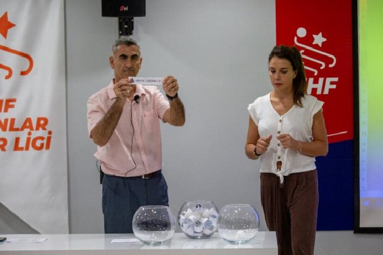 hentbolda bayan ve erkekler süperlerde fikstür çekildi