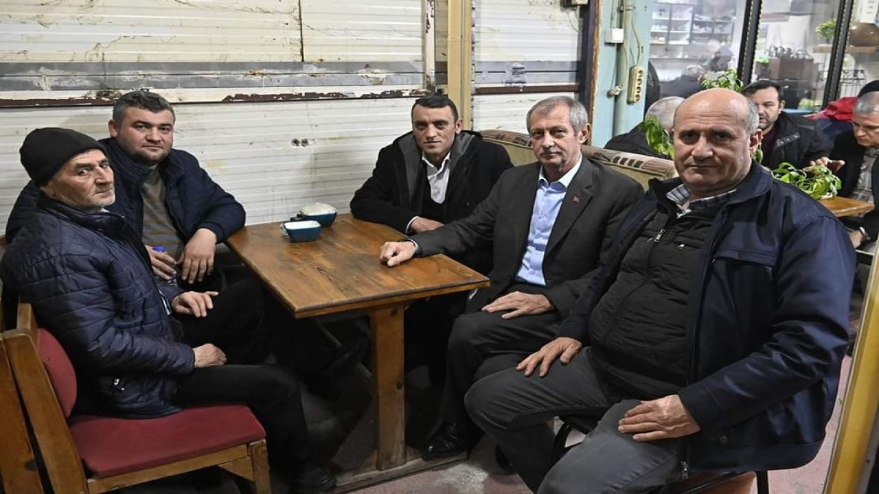 hüseyin uzunlar Çınarlı mahallesinde esnaf ziyaretleri gerçekleştirdi