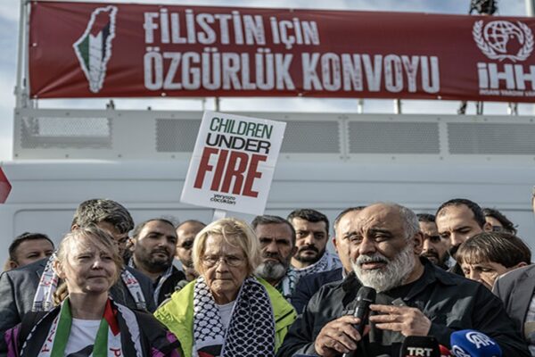 İHH Öncülüğünde Filistin’e Destek Konvoyu Kocaeli’ye Geldi