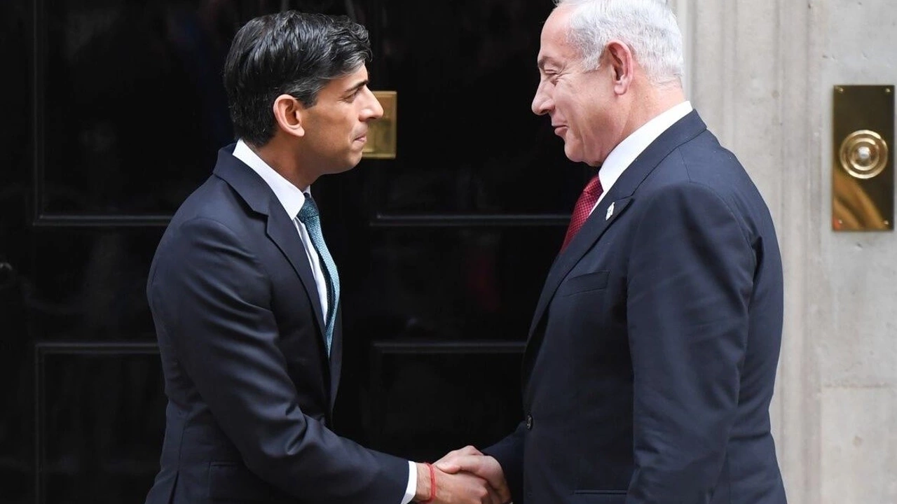 İngiltere başbakanı sunak İsrailde netanyahuya destek verdi