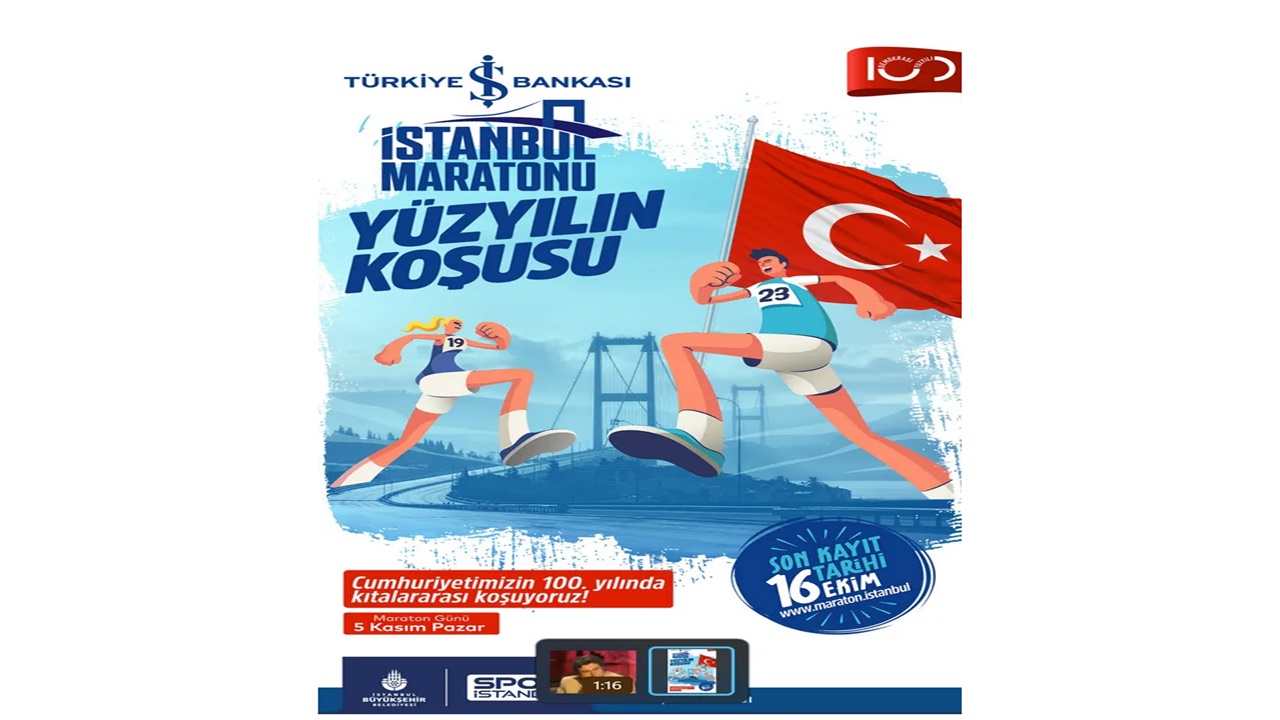 İş bankasından İstanbul maratonuna 100 yıl desteği