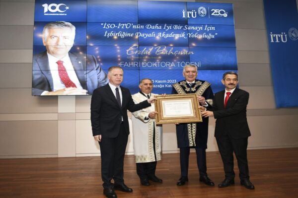 İSO Başkanı Erdal Bahçıvan’a Fahri Doktora Unvanı Verildi
