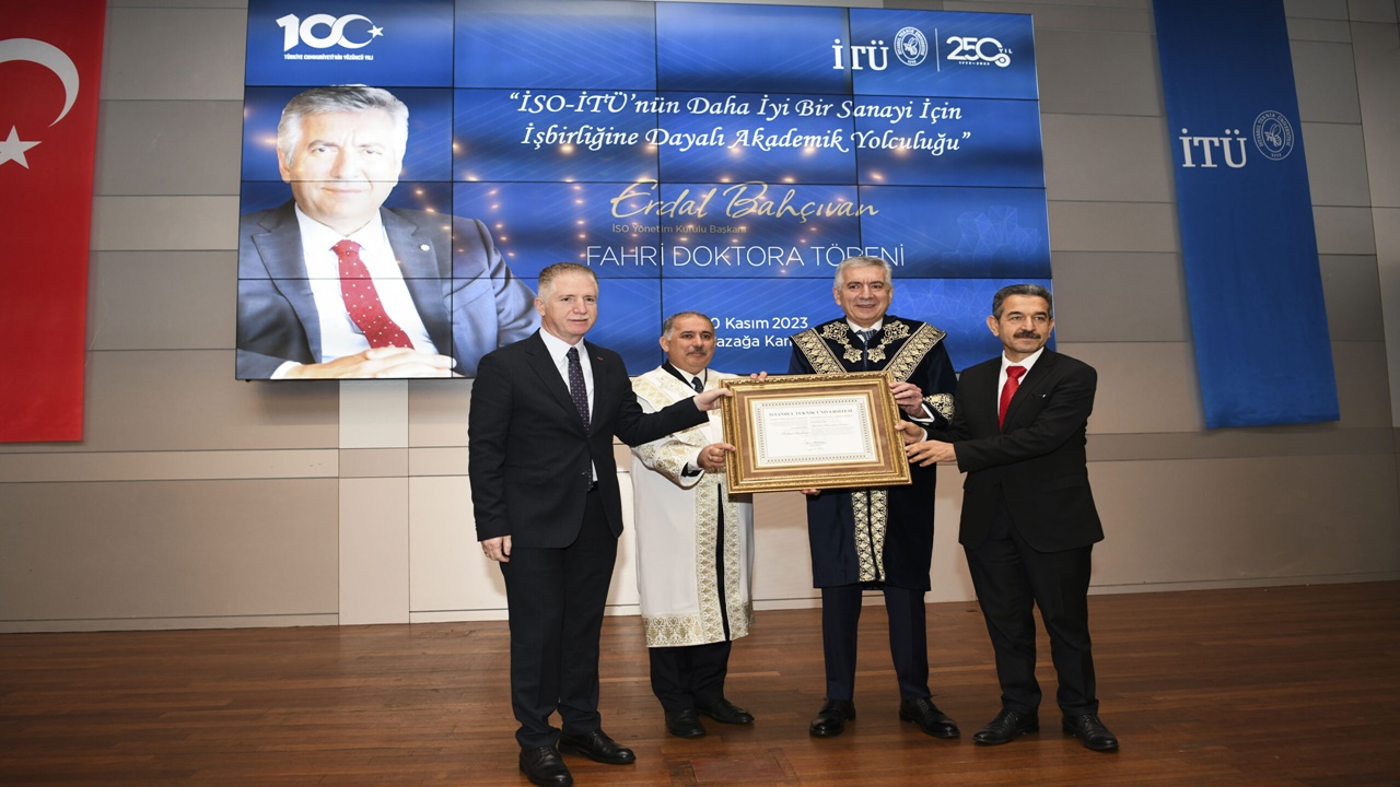 İso başkanı erdal bahçıvana fahri doktora unvanı verildi