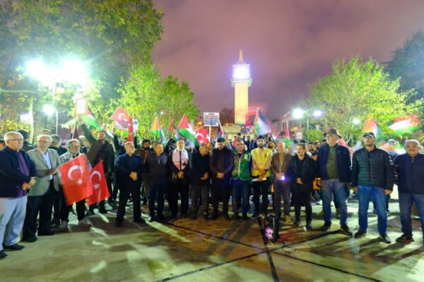 İsrail Trakya’da Protesto Edildi