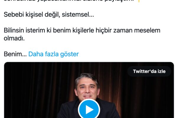 İYİ Parti Kurucusu İstifa Etti