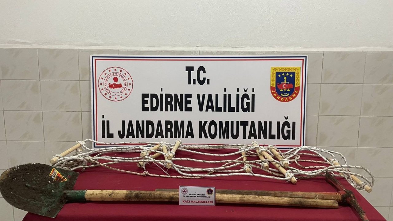 kaçak kazı yapan 6 kişi suçüstü yakalandı