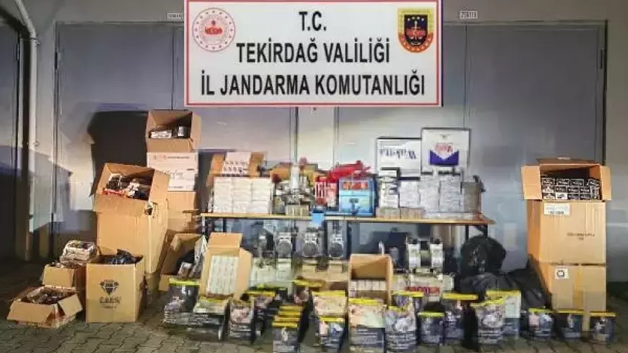 kaçak sigara operasyonunda 80 bin makaron ele geçirildi