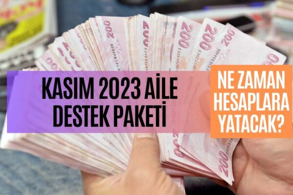 Kasım 2023 Aile Destek Paketi! O Tarihte Hesaplara 2160 TL Yatırılacak