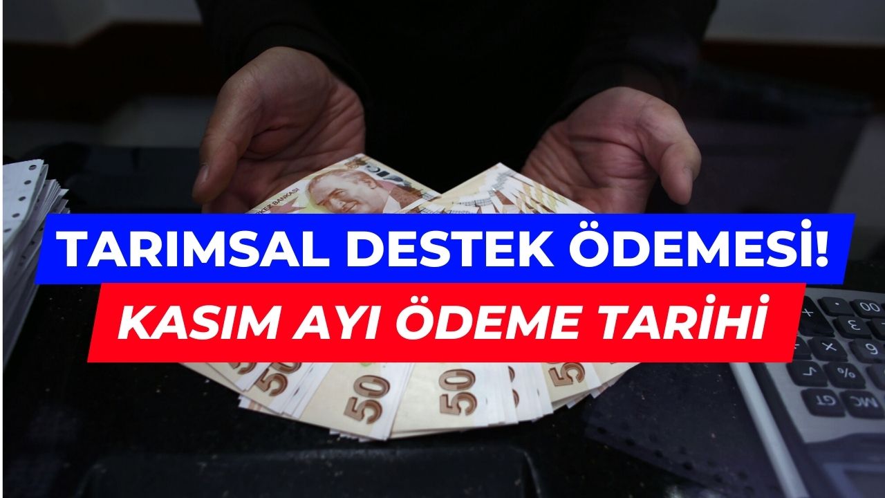 kasım 2023 İlk tarımsal destek Ödemesi ne zaman yatacak