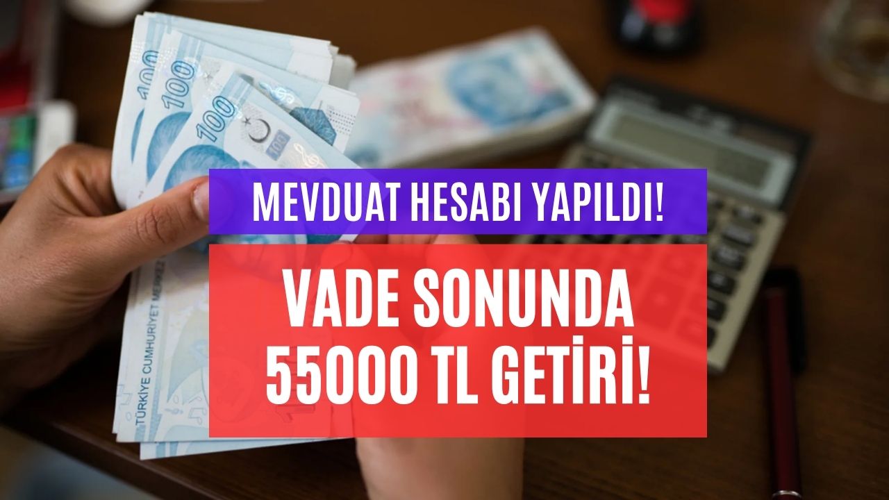kasımda bankaya o tutarı yatıran vade sonunda 55000 tl mevduat getirisi kazanacak