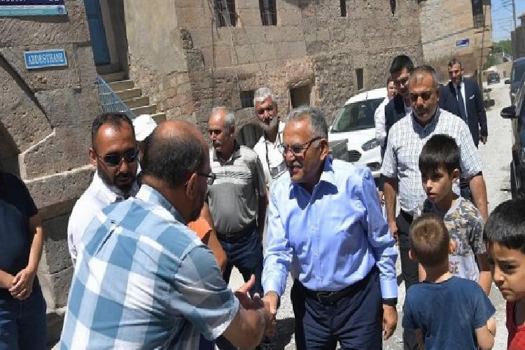 kayseri büyükşehirden doğal gaz çalışmalarına inceleme