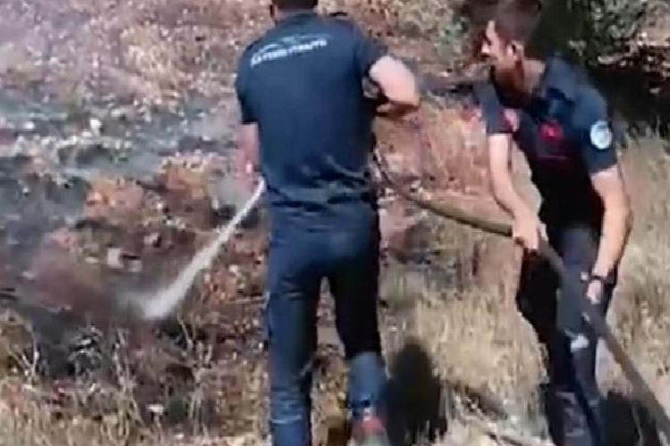 kayseri itfaiyesi mersinde yardıma koştu