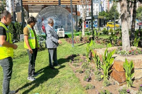 Kayseri Talas’ta Mevlana Meydanı’nda geri sayım