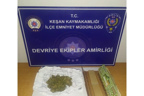 Keşan’da Uyuşturucu Operasyonu