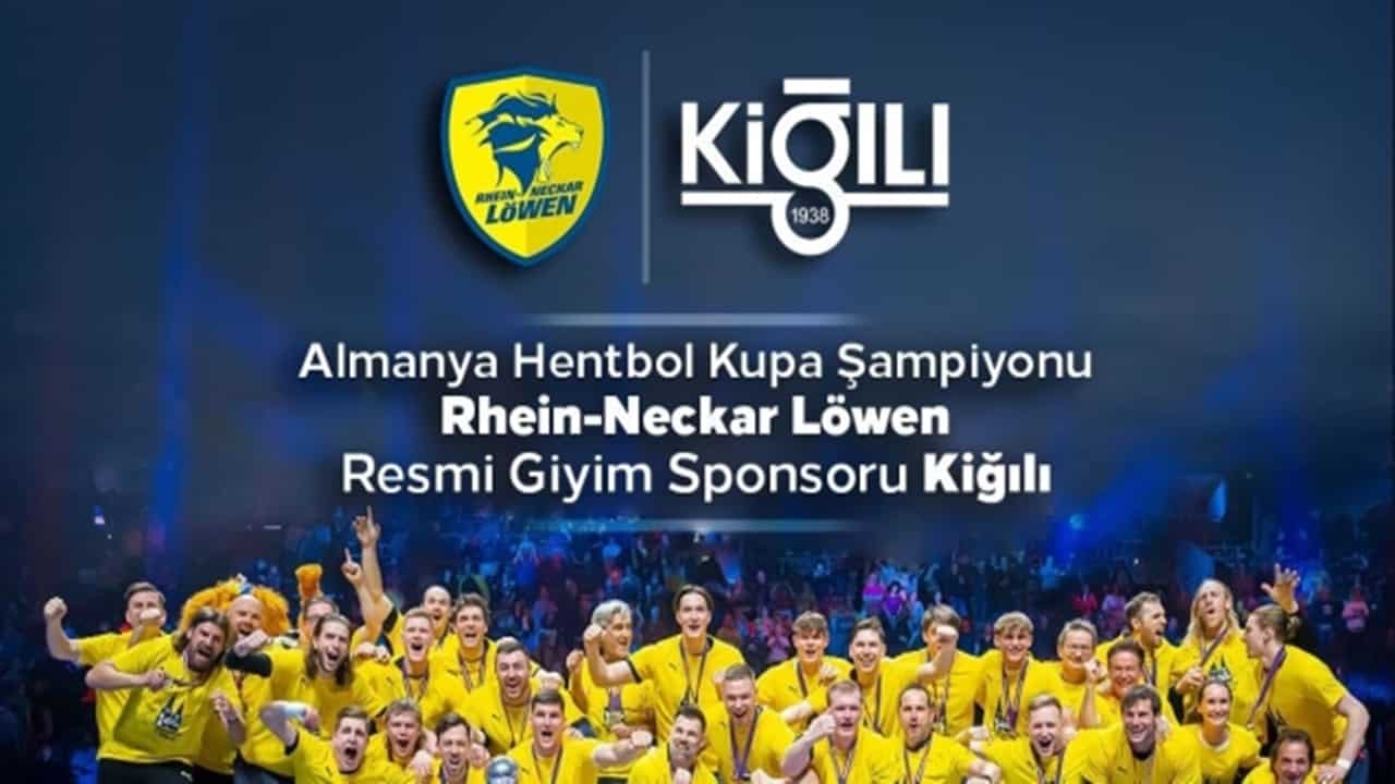 kiğılı alman hentbol takımı rhein neckar löwenin resmi giyim sponsoru oldu