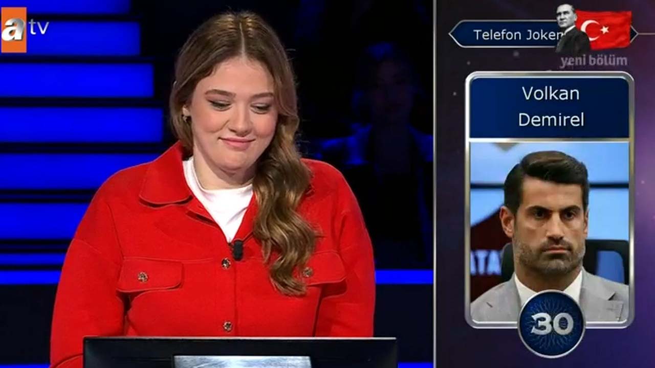 kim milyoner olmak İstere katılan zehra güneşe volkan demirelden destek