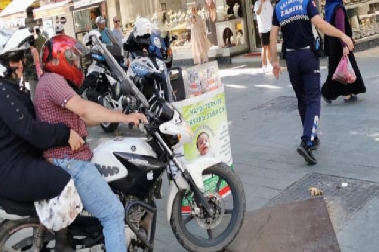 kocaelide zabıta ve emniyetten motosiklet kontrolü