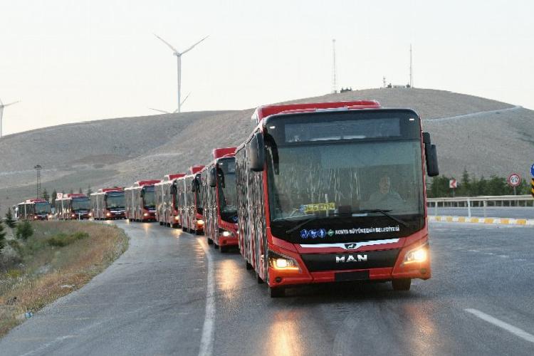 konyanın ulaşım filosuna yenileri de eklendi