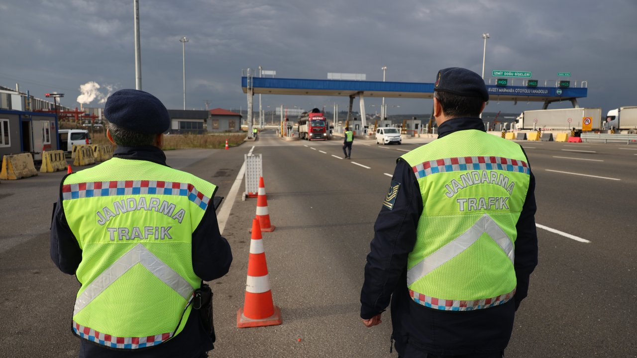 kuzey marmara otoyolunda kış lastiği denetimi yapıldı