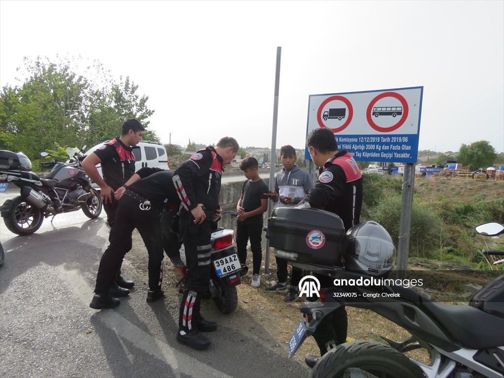 lüleburgazda motosiklet denetimi