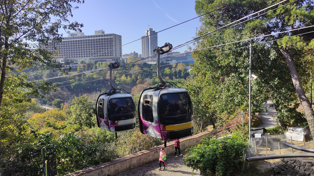 maçka-taşkışla teleferik hattı yeniden açıldı