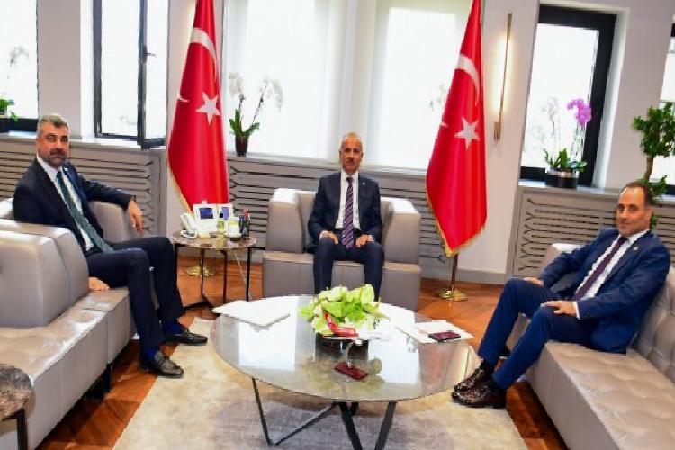 mardin milletvekilleri ulaştırma bakanı ile görüştü