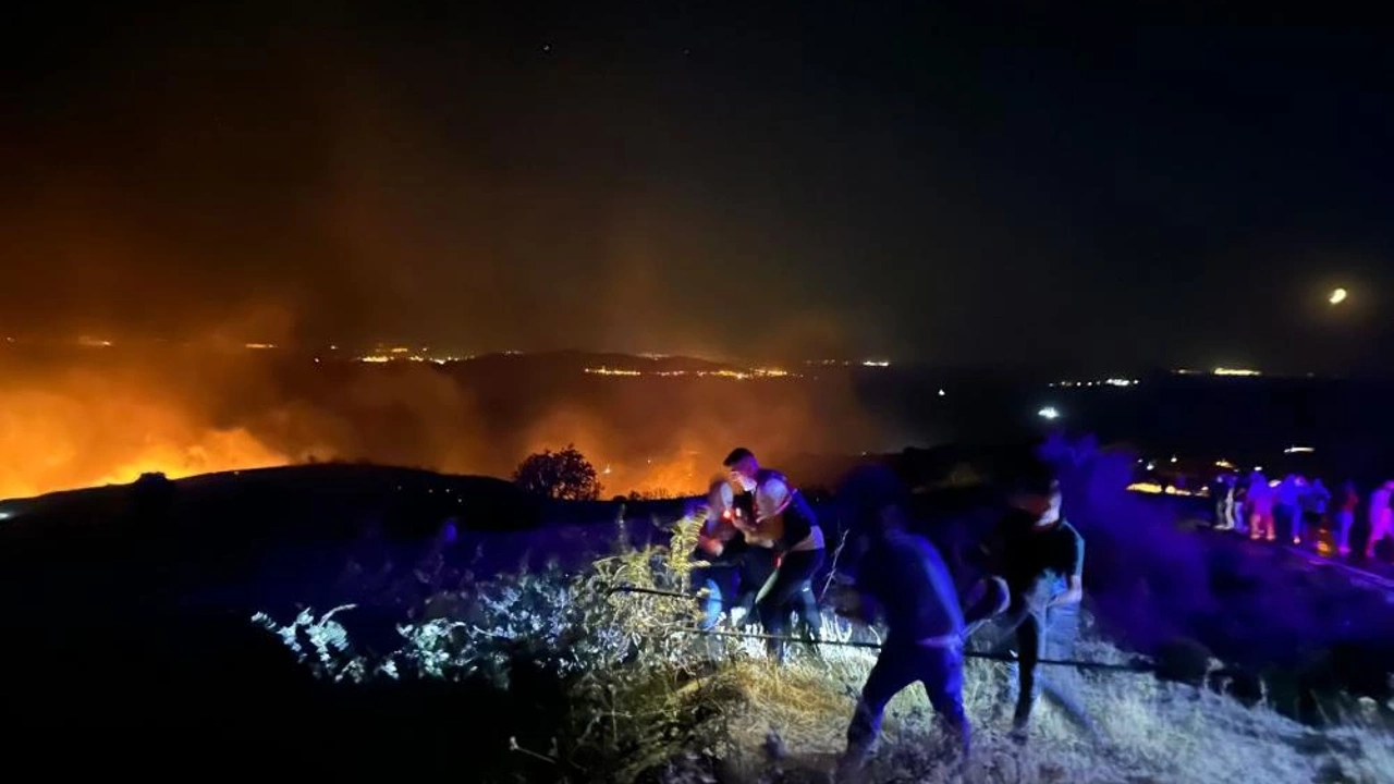 marmara adasındaki yangının son durumu