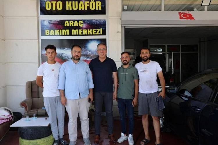 mehmet savrandan esnaf ziyaretleri