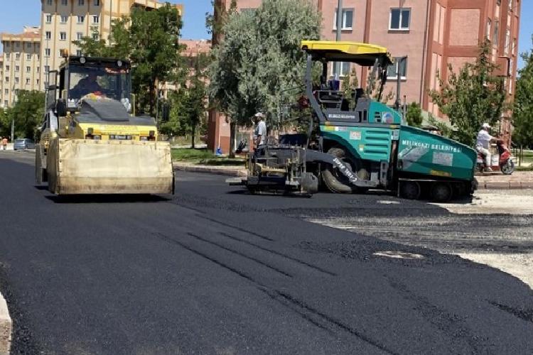 melikgazi tokİde yol yenileme çalışması