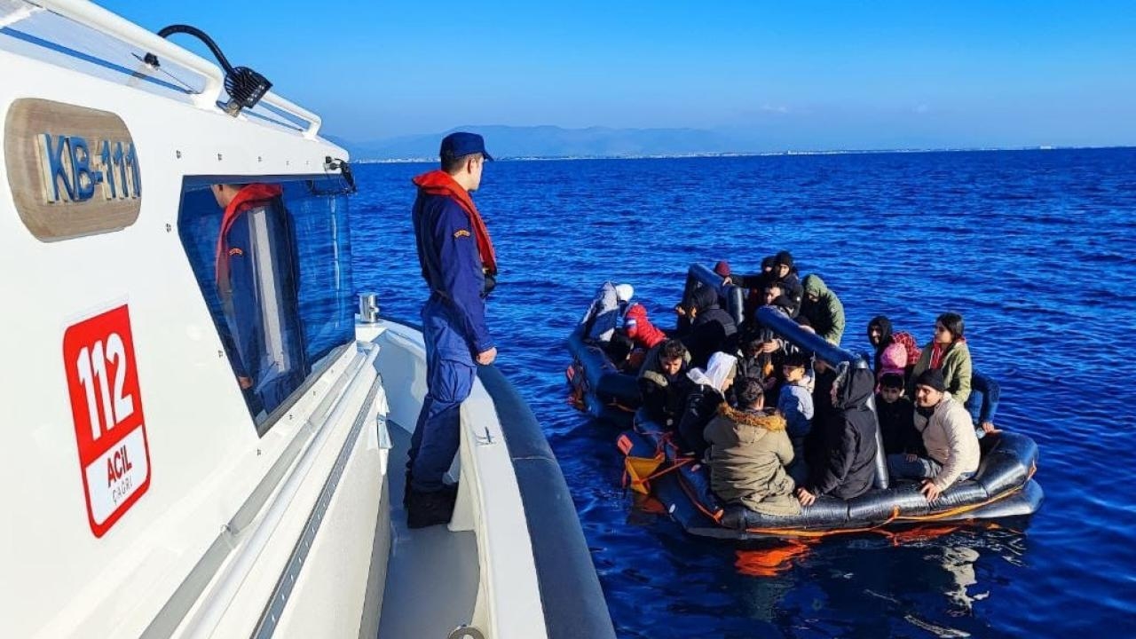 midilli adasına gitmek İsteyen göçmenler kurtarıldı