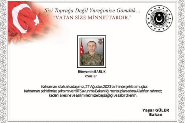 Milli Savunma Bakanlığı’ndan Üzücü Haber