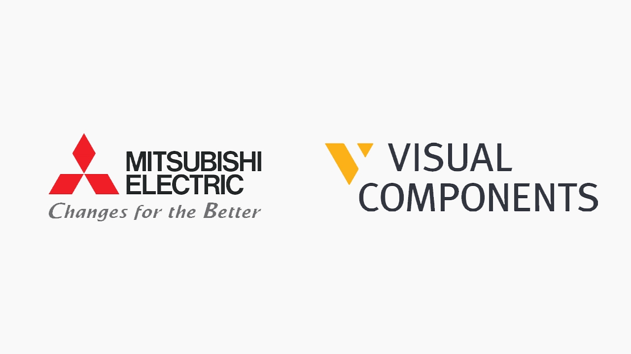 mitsubishi electric ve visual components arasında İşbirliği