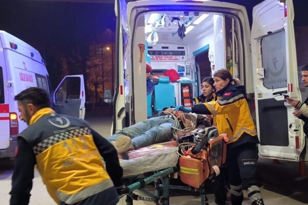Motosikleti Devrilen Sürücü Yaralandı
