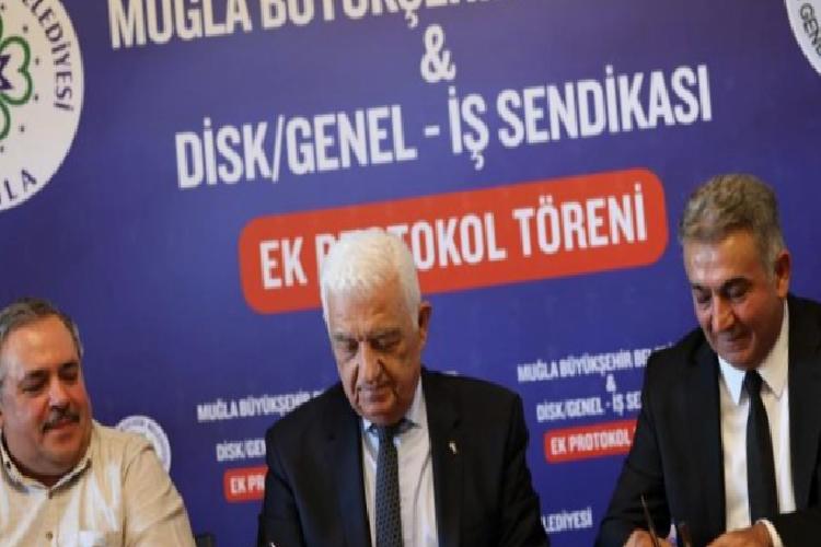 muğla büyükşehirde 3 bin 58 çalışanı ilgilendiren ek protokol