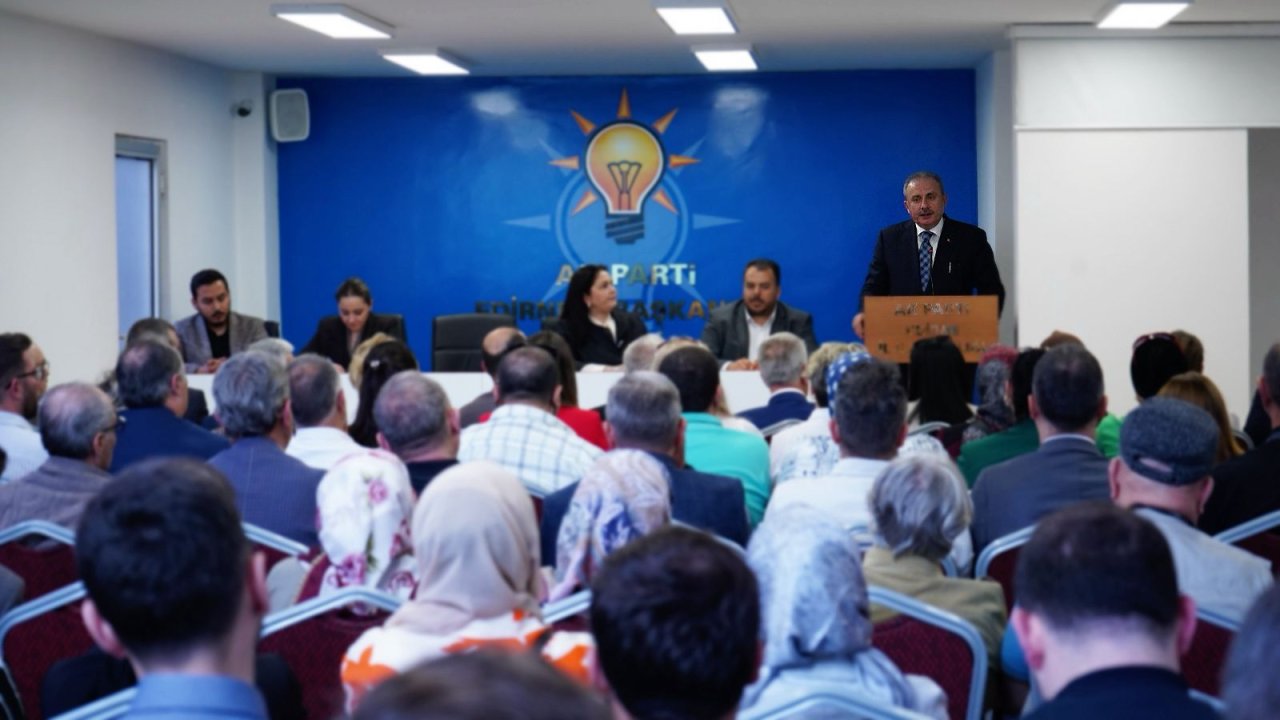 mustafa Şentop ak parti edirne İl başkanlığına ziyaret gerçekleştirdi