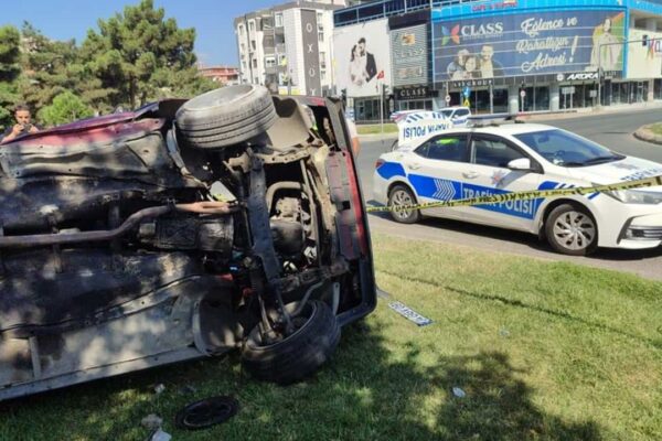 Orhangazi’de Ters Dönen Otomobil Kazasında 1 Yaralı