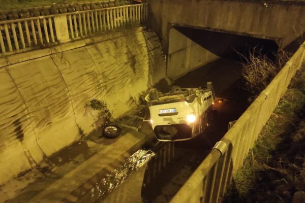 Otomobil Su Kanalına Düştü: Sürücü Yaralandı