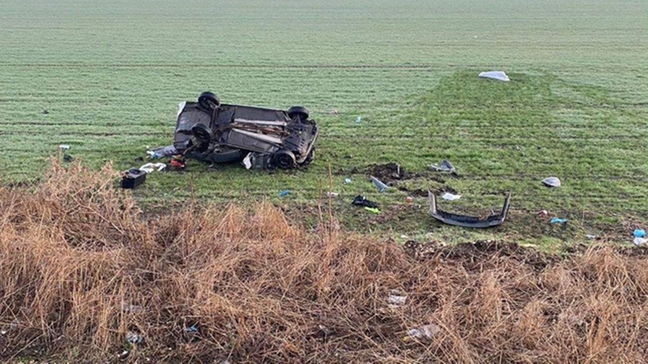 otomobilin devrilmesi sonucu sürücü hayatını kaybetti