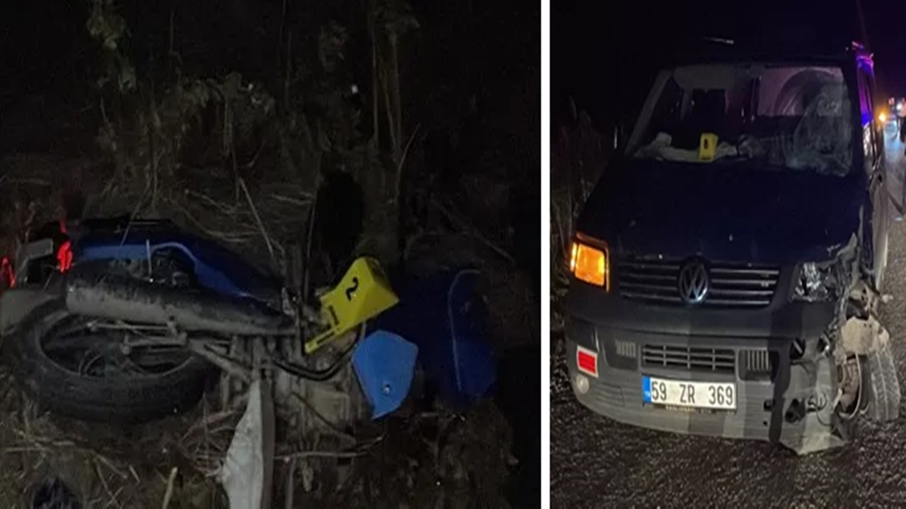 panelvan İle motosiklet Çarpıştı 2 Ölü