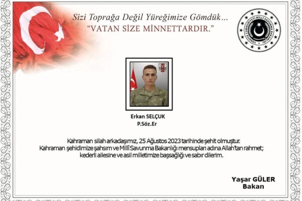 Pençe-Kilit Harekâtından Bir Acı Haber Daha