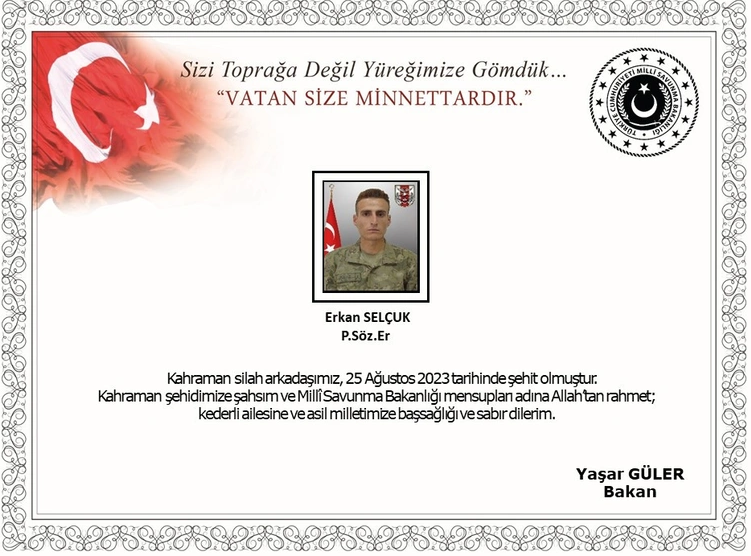 pençe-kilit harekâtından bir acı haber daha