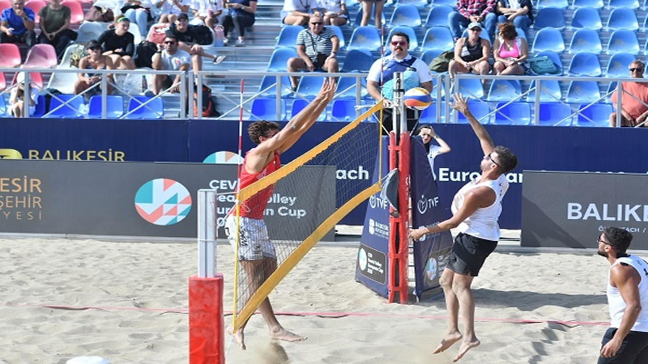 plaj voleybolu avrupa kupası heyecanı Örendde başladı