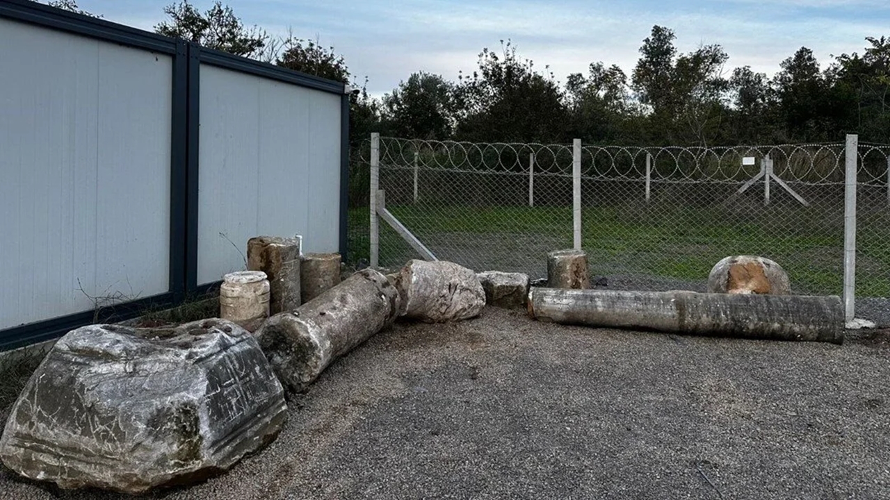 roma dönemine ait 10 eser nakledildi