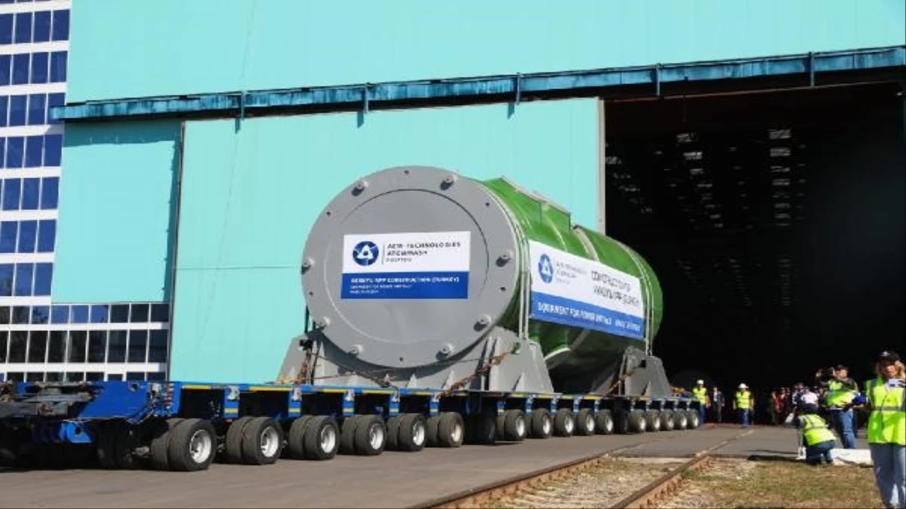 rosatom bu yıl 5 nükleer reaktör kabını başarıyla sevk etti