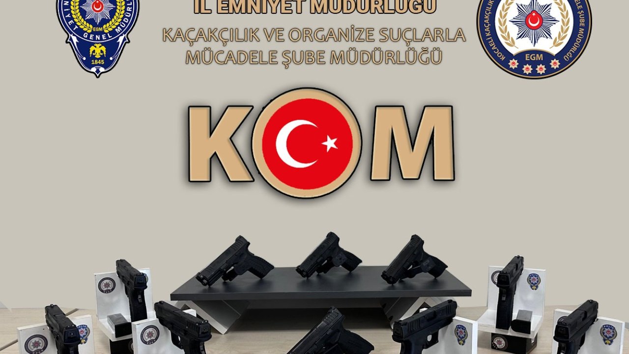 ruhsatsız 10 tabanca yakalandı