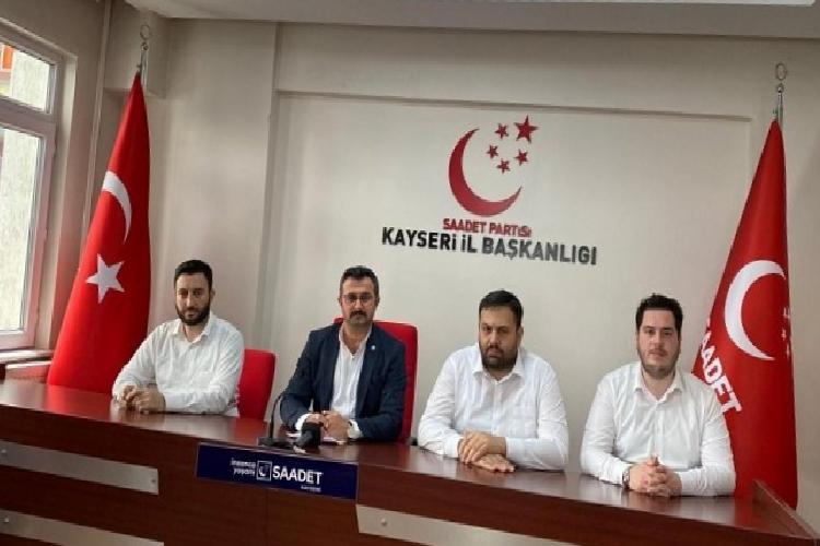 saadet partisi kayseriden artırım reaksiyonu