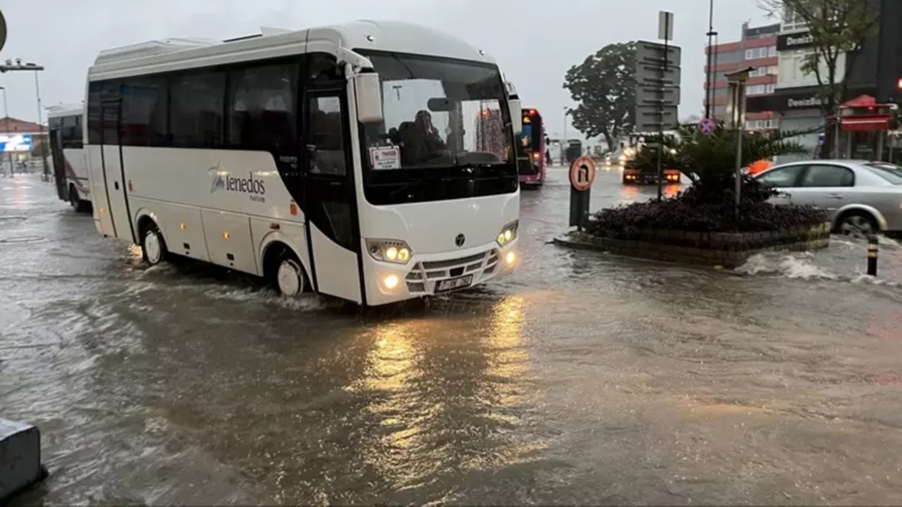 sağanak yağış Çanakkaleyi etkisine aldı