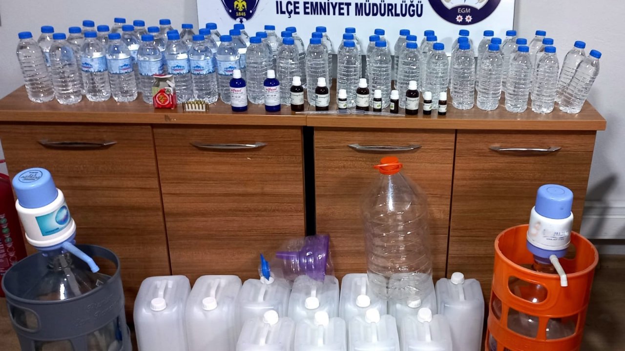 sahte İçki Üreten kişi yakalandı